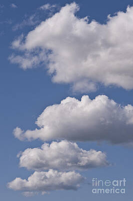 From The Kitchen - Cumulus clouds by Jim Corwin