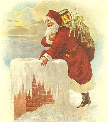 Bear Photography - Vintage Christmas illustration by Indian Summer