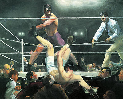 Sugar Skulls - Dempsey and Firpo by George Wesley Bellows