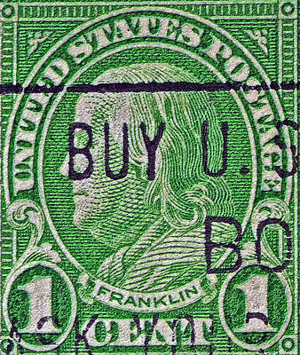 Summer Trends 18 - 1922 Ben Franklin One Cent Stamp by Bill Owen