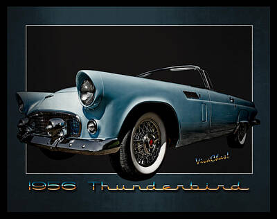Northern Lights Royalty Free Images - 1956 Thunderbird Royalty-Free Image by Chas Sinklier