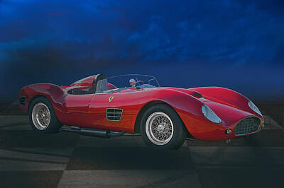 Scary Photographs Royalty Free Images - 1959 Ferrari Dino 165S Royalty-Free Image by Dave Koontz