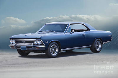 Fleetwood Mac Rights Managed Images - 1966 Chevrolet Chevelle SS396 Royalty-Free Image by Dave Koontz
