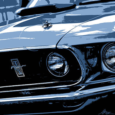 Travel Rights Managed Images - 1969 Ford Mustang Mach 1 Royalty-Free Image by Gordon Dean II