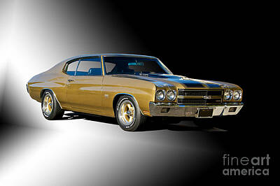Modern Sophistication Minimalist Abstract Rights Managed Images - 1970 Chevrolet Chevelle SS396 Royalty-Free Image by Dave Koontz