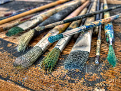 Impressionism Photos - Artistic brushes by Sinisa Botas