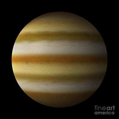 Science Fiction Digital Art - Artists Depiction Of A Gas Giant Planet by Marc Ward