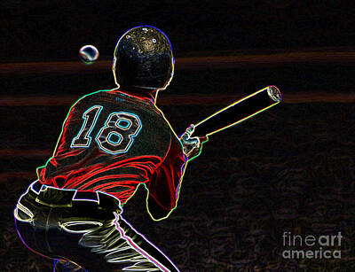 Baseball Royalty Free Images - Baseball Batter Royalty-Free Image by Lane Erickson