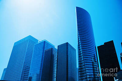 City Scenes Royalty-Free and Rights-Managed Images - Business skyscrapers by Michal Bednarek