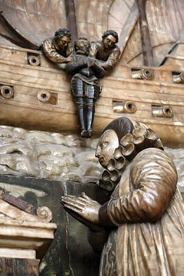 Mother And Child Animals - Canterbury Cathedral by KG Thienemann