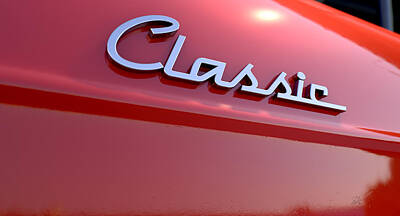 Transportation Digital Art - Classic Chrome Car Emblem by Allan Swart