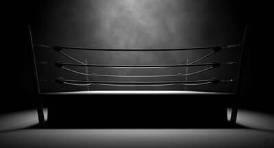 Sports Digital Art - Classic Vintage Boxing Ring by Allan Swart