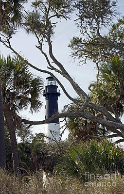 I Want To Believe Posters Rights Managed Images - Hunting Island Lighthouse Royalty-Free Image by Skip Willits