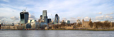 London Skyline Royalty-Free and Rights-Managed Images - London Skyline by Chris Day