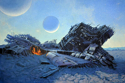 Science Fiction Paintings - Marooned by Armand Cabrera