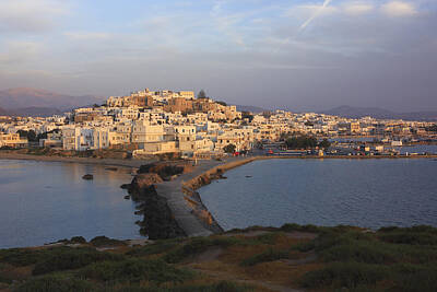 City Scenes Royalty-Free and Rights-Managed Images - Naxos Town at Sunset Naxos Cyclades Greece by Ivan Pendjakov