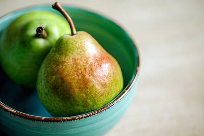 Food And Beverage Royalty-Free and Rights-Managed Images - Pears by Nailia Schwarz