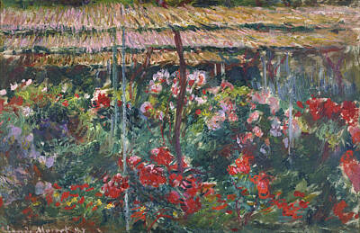 Vintage Jaquar - Peony Garden by Claude Monet