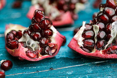 Food And Beverage Photos - Pomegranate by Nailia Schwarz