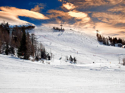 Bon Voyage Royalty Free Images - Ski resort Royalty-Free Image by Sinisa Botas