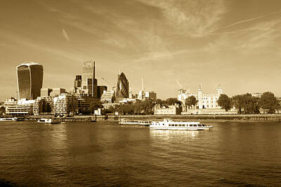 London Skyline Photo Rights Managed Images - City of London Skyline Royalty-Free Image by Chris Day