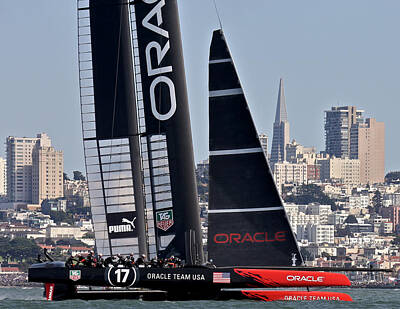 I Want To Believe Posters Rights Managed Images - Americas Cup Oracle Royalty-Free Image by Steven Lapkin