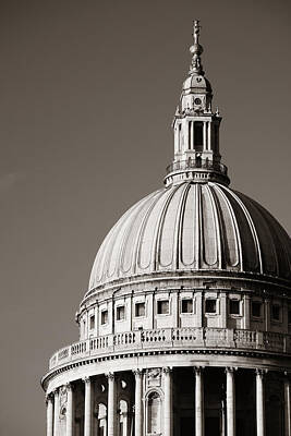 London Skyline Royalty-Free and Rights-Managed Images - St Pauls cathedral by Songquan Deng