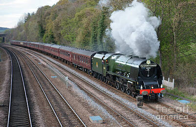 Design Turnpike Books Royalty Free Images - 46233 Duchess Of Sutherland at work Royalty-Free Image by David Birchall