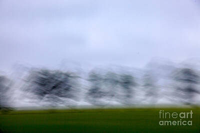 Abstract Landscape Royalty-Free and Rights-Managed Images - Green Landscape Abstract by Vladi Alon