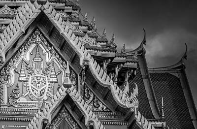I Want To Believe Posters Rights Managed Images - Royal Coat of Arms on the Grand Palace in Bangkok Thailand Royalty-Free Image by Colin Utz