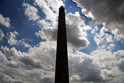Catch Of The Day - Silhouette Of The Washington Monument by Cora Wandel