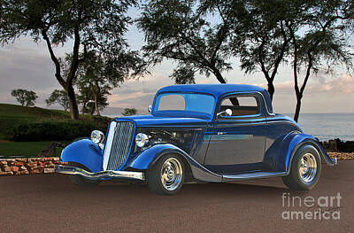 Abstract Utensils - 1934 Ford 3 Window Coupe by Dave Koontz