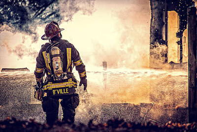 Everet Regal Royalty-Free and Rights-Managed Images - Firefighters by Everet Regal