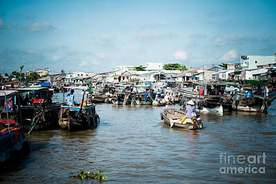 Cultural Textures - Mekong floating market by Nikita Buida