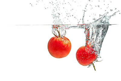 From The Kitchen - Splashing Tomatoes by Peter Lakomy