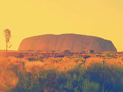 Colorful Button - Uluru by Girish J
