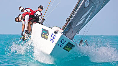 On Pointe Rights Managed Images - Key West Race Week Royalty-Free Image by Steven Lapkin