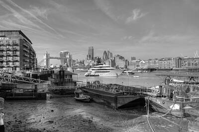 London Skyline Royalty-Free and Rights-Managed Images - City of London Skyline by Chris Day