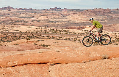 Interior Designers Rights Managed Images - Mountain Bike Moab Royalty-Free Image by Elijah Weber