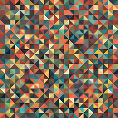 Abstract Digital Art - Pixel Art by Mike Taylor