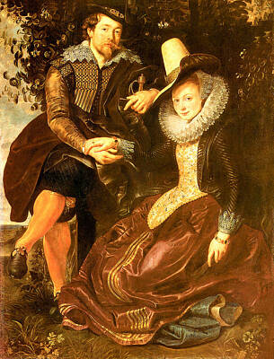 Vintage Tees - Rubens and Isabella Brant by Peter Paul Rubens