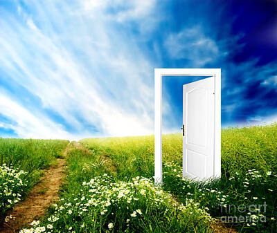 Design Turnpike Books Royalty Free Images - Door to new world Royalty-Free Image by Michal Bednarek
