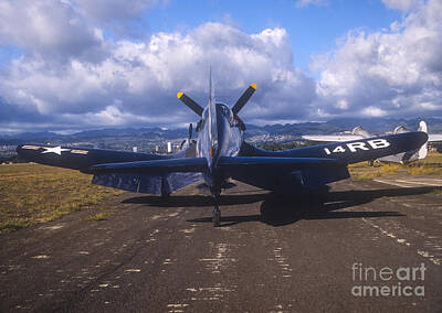 Mountain Photos - A Chance Vought F4u Corsair On The Ford by Michael Wood