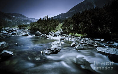 Mountain Royalty-Free and Rights-Managed Images - A River In The Mountains Of Pirin by Evgeny Kuklev