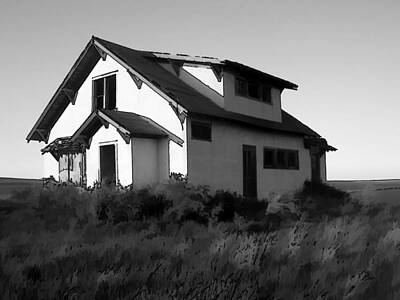 Vintage Pharmacy - Abandoned Homestead Series Prairie by Cathy Anderson