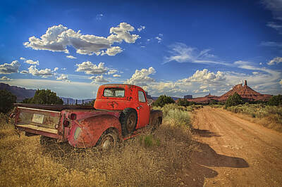 Vintage Signs - Abandoned Truck by Jennifer Grover