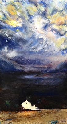 Best Sellers - Landscapes Mixed Media - Above the Storm by Patty Kingsley