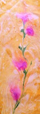 Abstract Flowers Paintings - Abstract Floral by Mike Breau