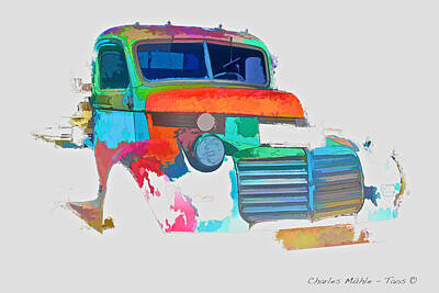 Charles-muhle Mixed Media - Abstract Jimmy by Charles Muhle