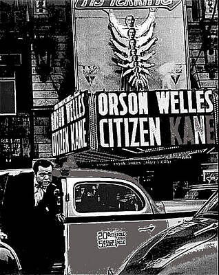 Recently Sold - Celebrities Photos - Actor co-writer Director Orson Welles premier  Citizen Kane Palace Theater New York  May 1 1941-2014 by David Lee Guss